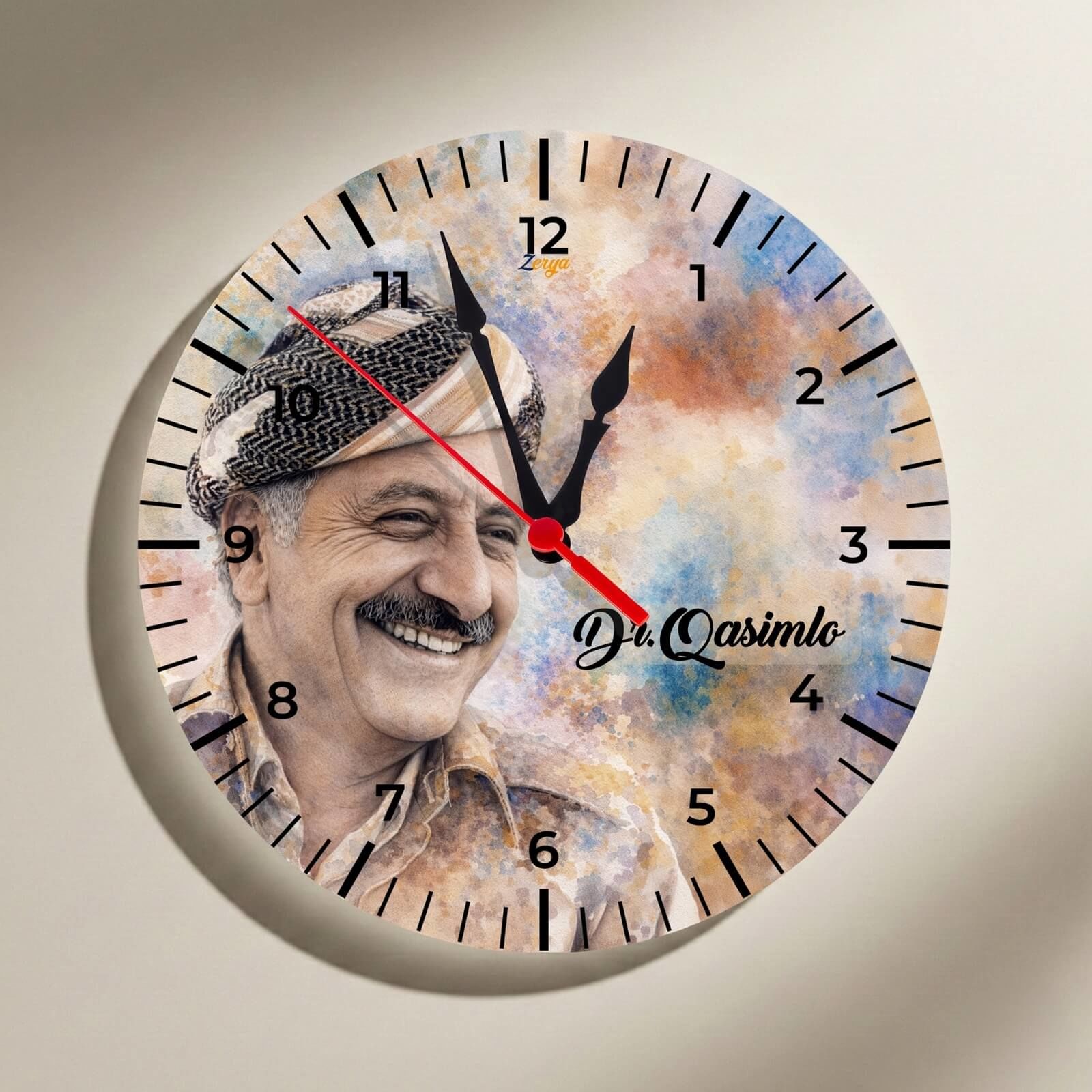 Dr Qasimlo Tasarımlı Duvar Saati