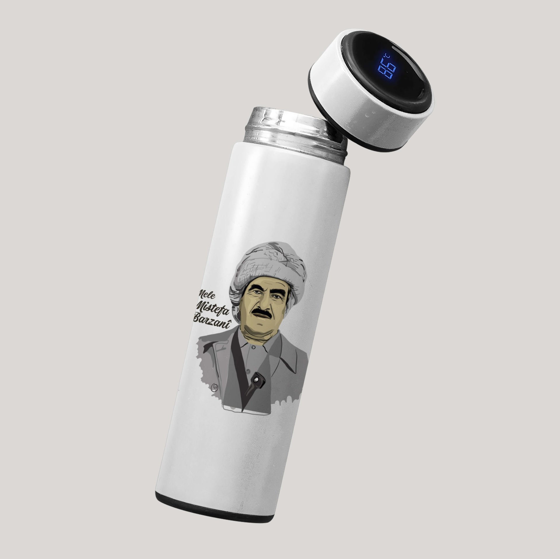 Termosa Mele Mistefa Barzani - Mele Mustefa Barzani Resimli Termos