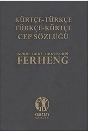 Kürtçe-Türkçe, Türkçe - Kürtçe Cep Sözlük