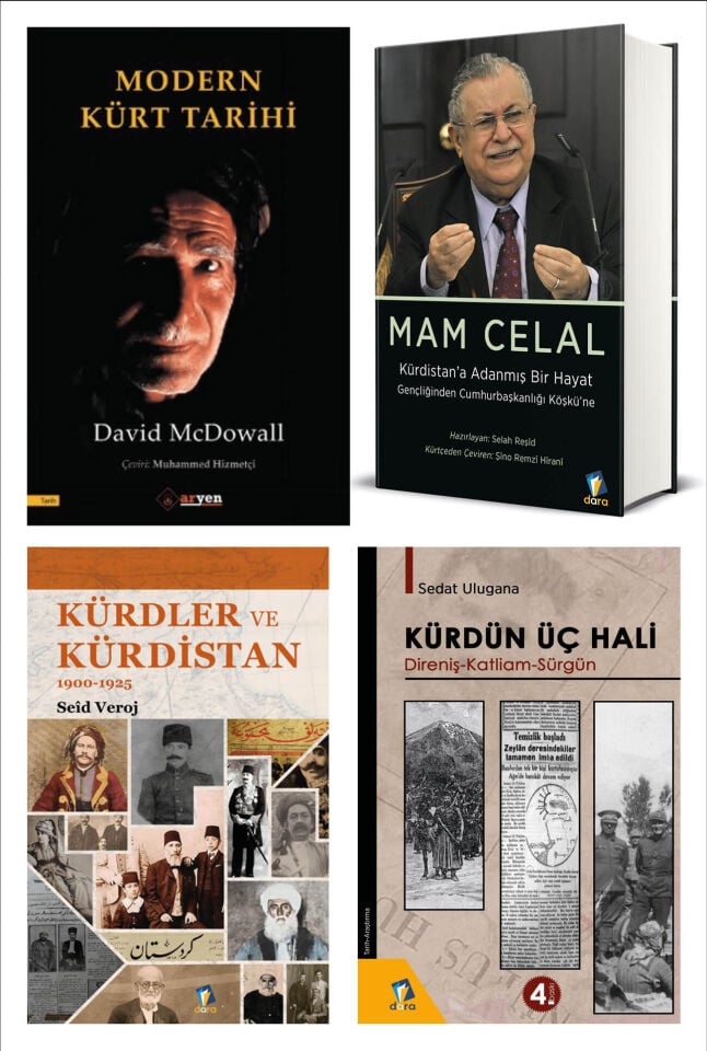 4 lü Kürt Tarihi Seti - Modern Kürt Tarihi - Kürdün Üç Hali -  Kürdler ve Kürdistan - Mam Celal