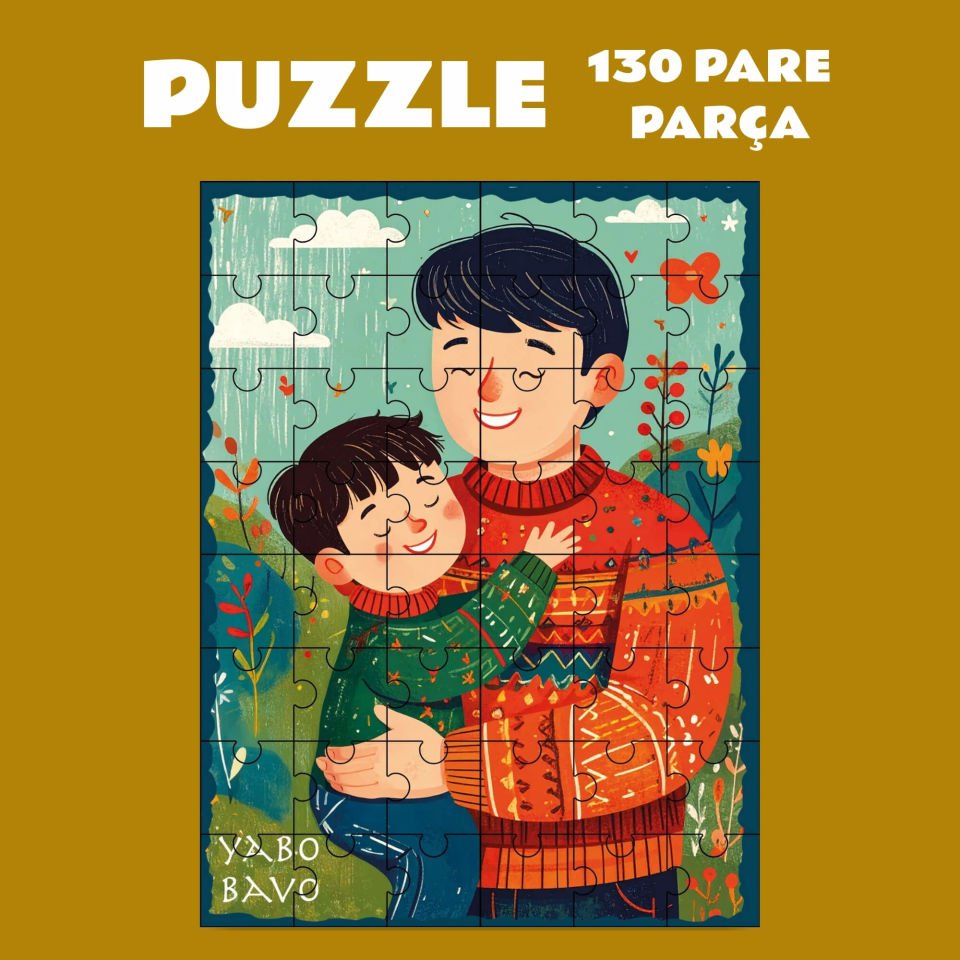 Pazil Bi Kurdî Yabo Bavo Baba - Kürtçe Puzzle Yapboz (130 Pare/Parça - A3)