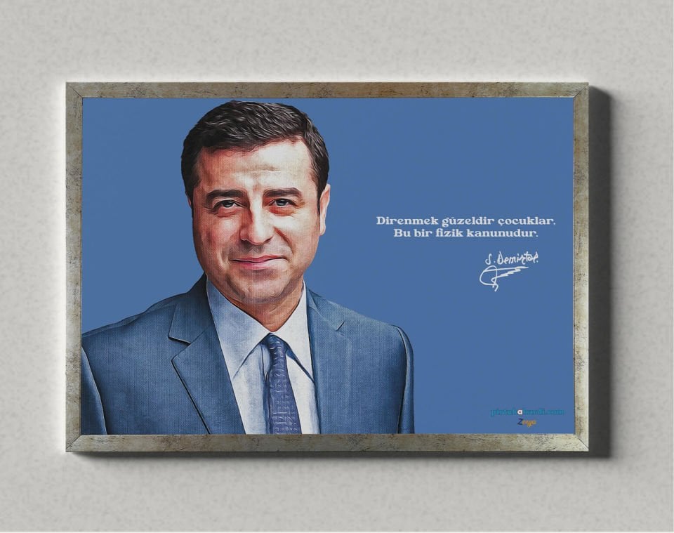 Selahattin Demirtaş Posteri - Demirtaş Posterleri 5 ÇERÇEVELİ