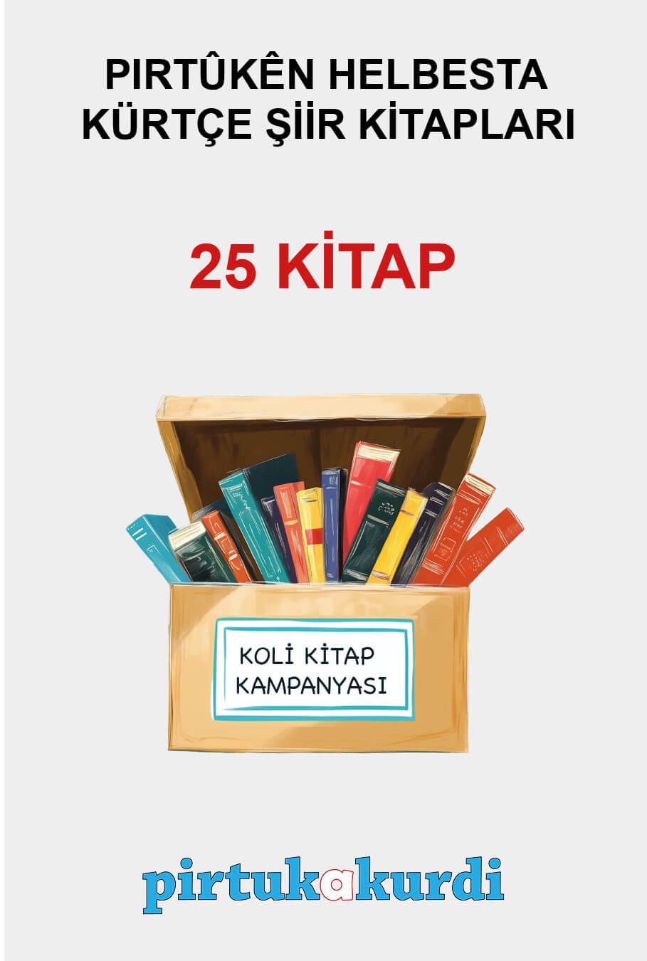 Kürtçe Şiir Kitapları - Koli Kitap Kampanyası (25 KİTAP)