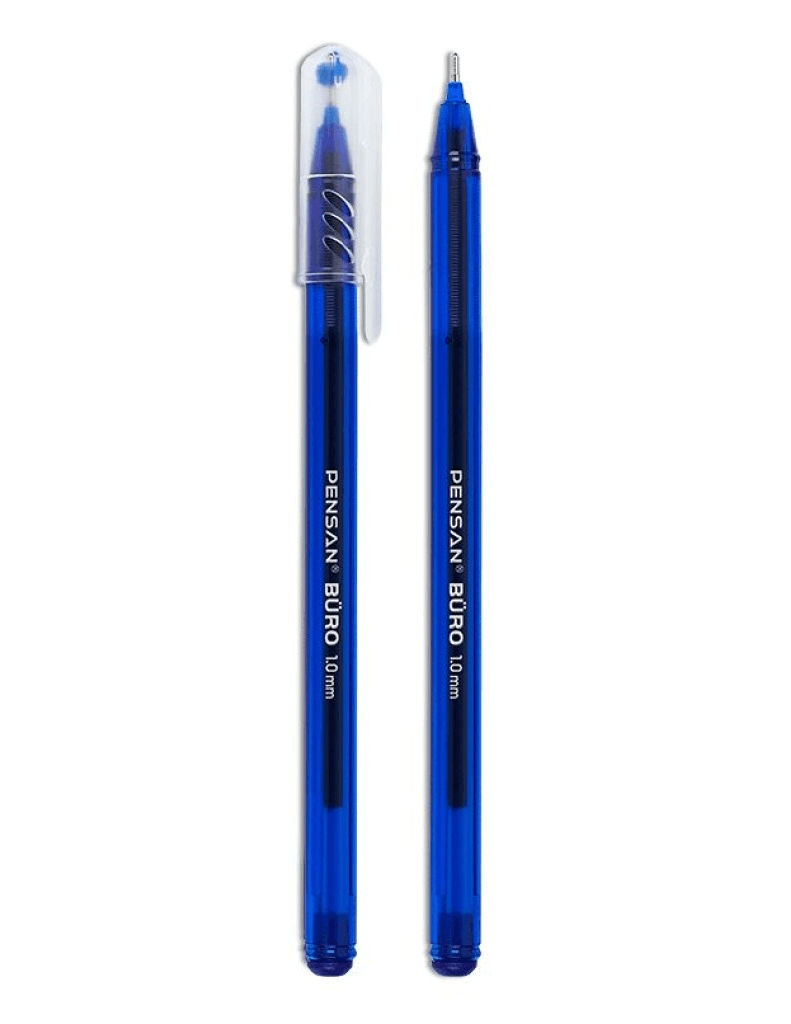 Pensan Büro 1.0 Mm Mavi Tükenmez Kalem (2 ADET)