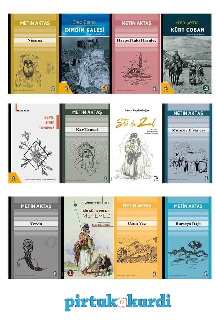 Kürtler İçerikli Roman Seti (12 ROMAN)
