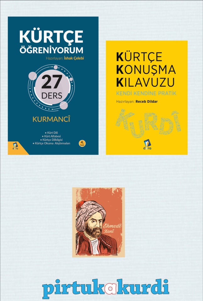 Kürtçe Öğrenme Seti - Kürtçe Öğreniyorum - Kürtçe Konuşma Kilavuzu - Birinci Seviye