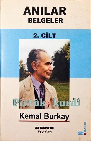 Kemal Burkay Anılar Belgeler Cilt 2