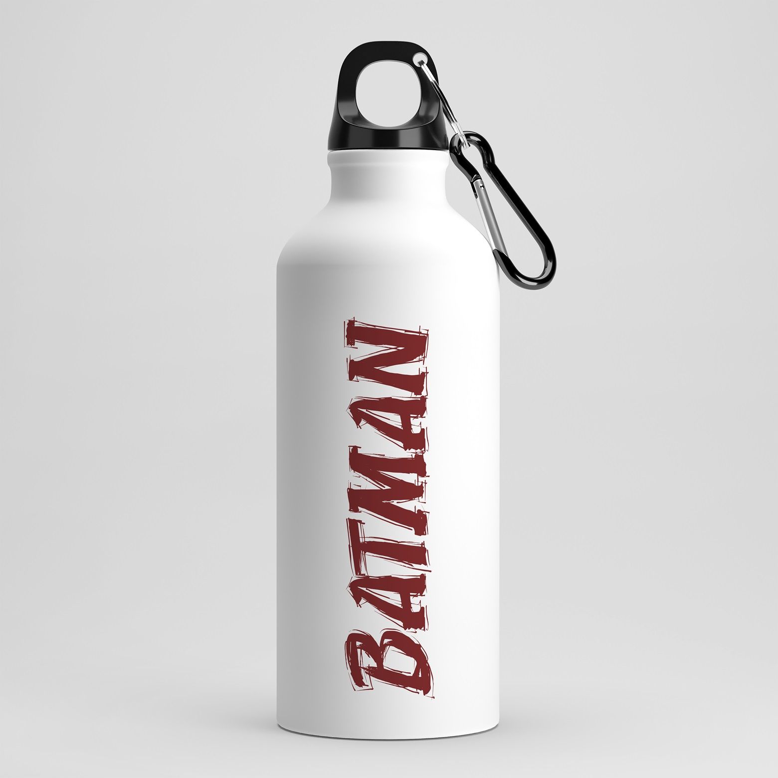 Batman Yazılı Kancalı Matara - Batman Şehri Tasarımlı Matara