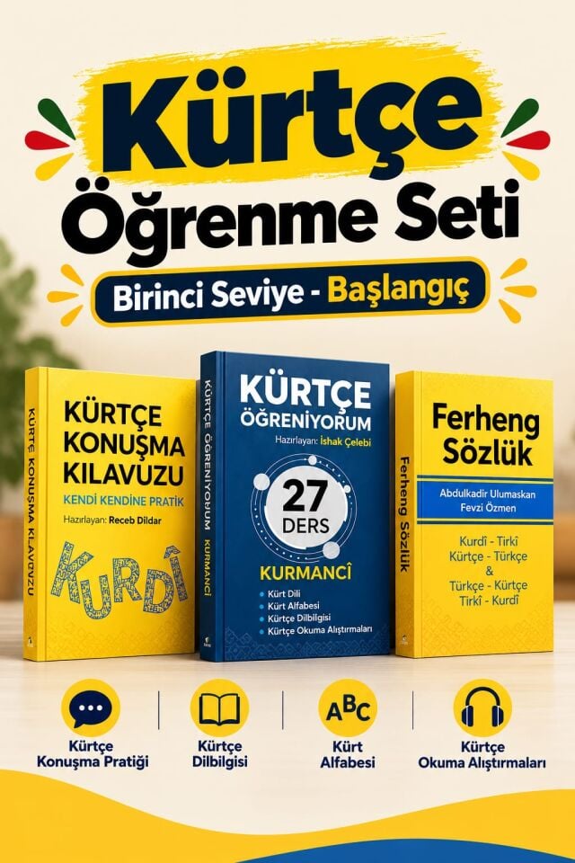 Kürtçe Öğrenme Seti - Birinci Seviye